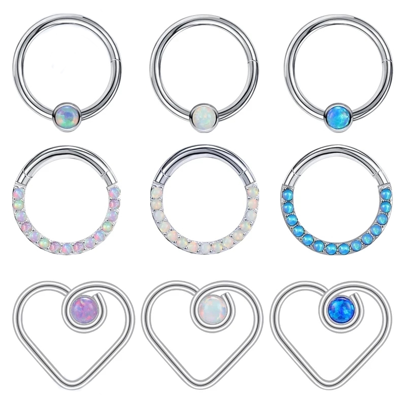 Zs Body Jewelry - ZS 16 جرام أوبال حجر الأنف