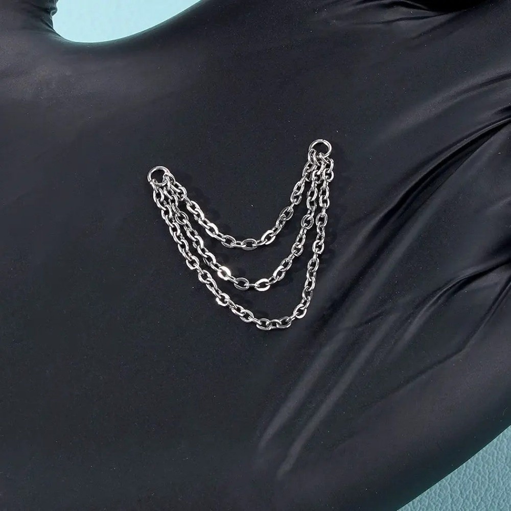 Body Jewelry Titanium - سلسلة أنف من التيتانيوم العصرية، سلسلة