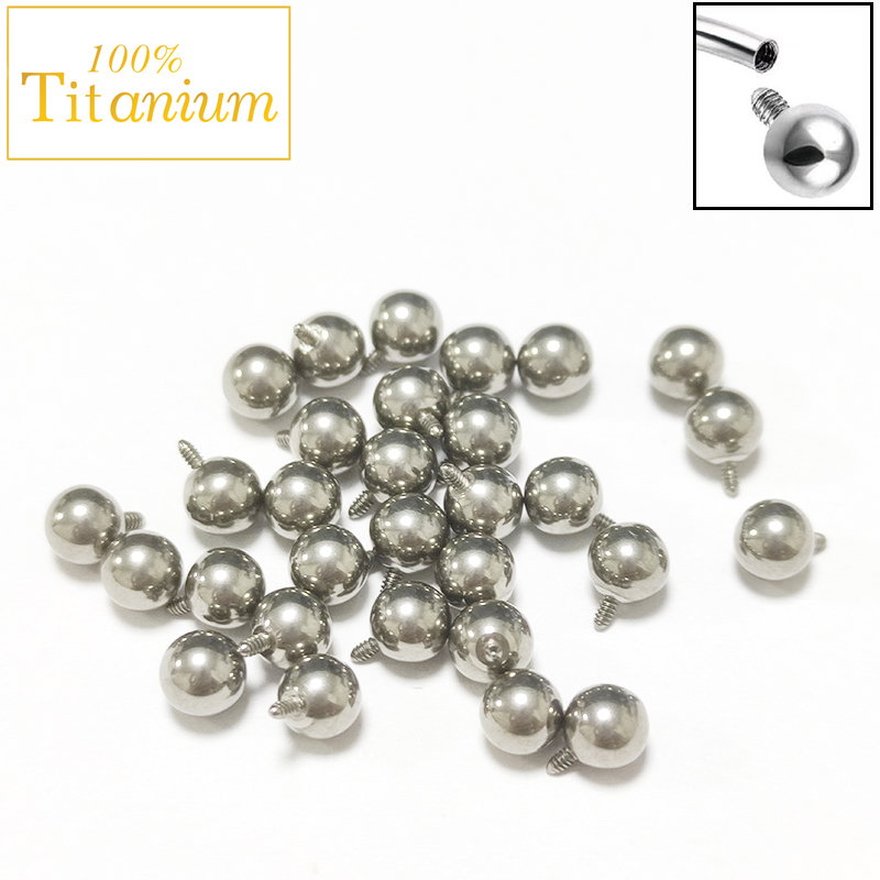 Body Jewelry Implant Grade Titanium - الداخلية موضوع الكرة العلوي ثقب استبدال