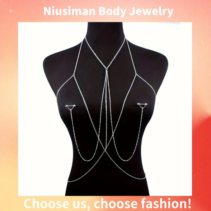 Body Jewelry Chest - قطعة واحدة من سلسلة الجسم الأنيقة