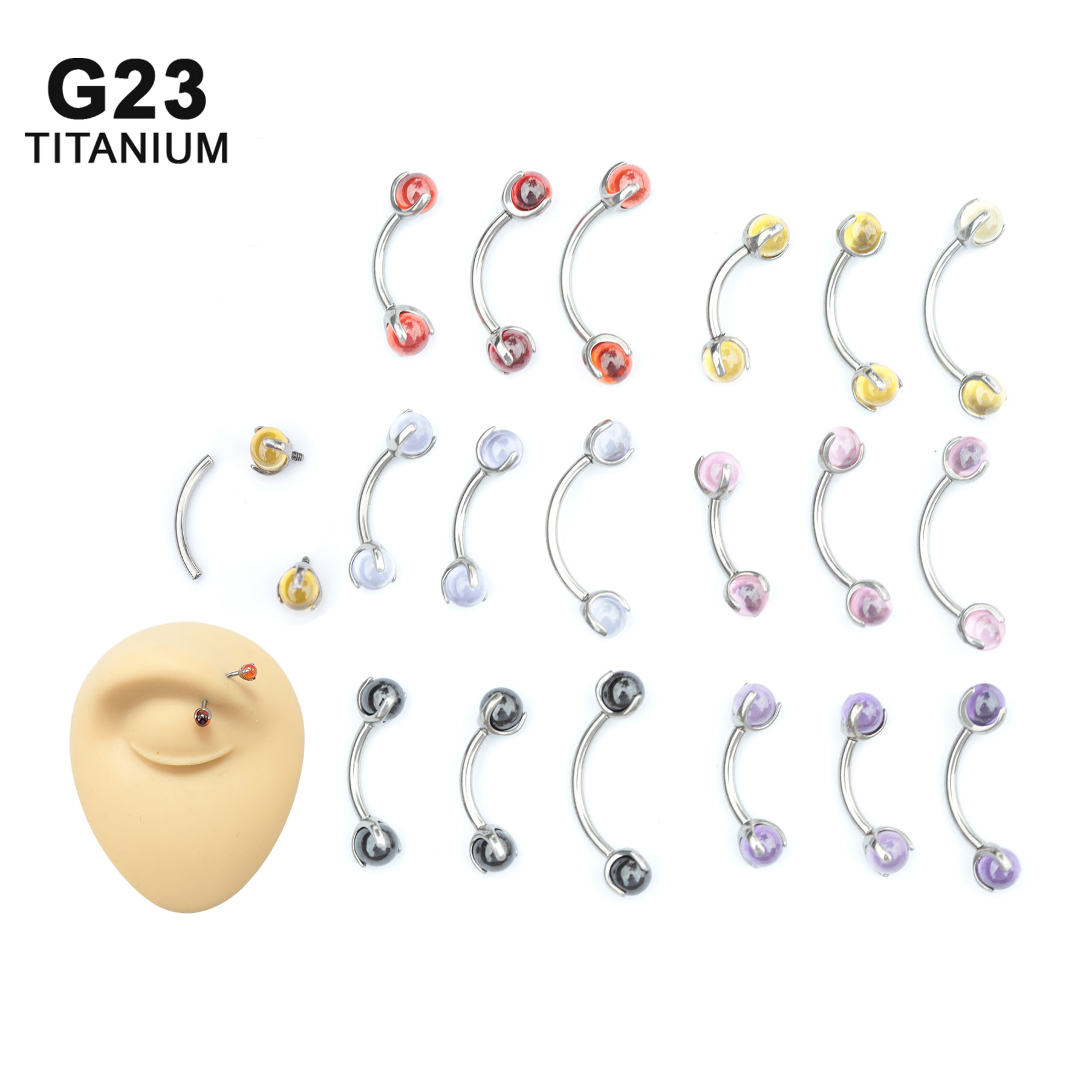 Body Jewelry Implant Grade Titanium - 14 جرام 16 جرام الزرع الصف
