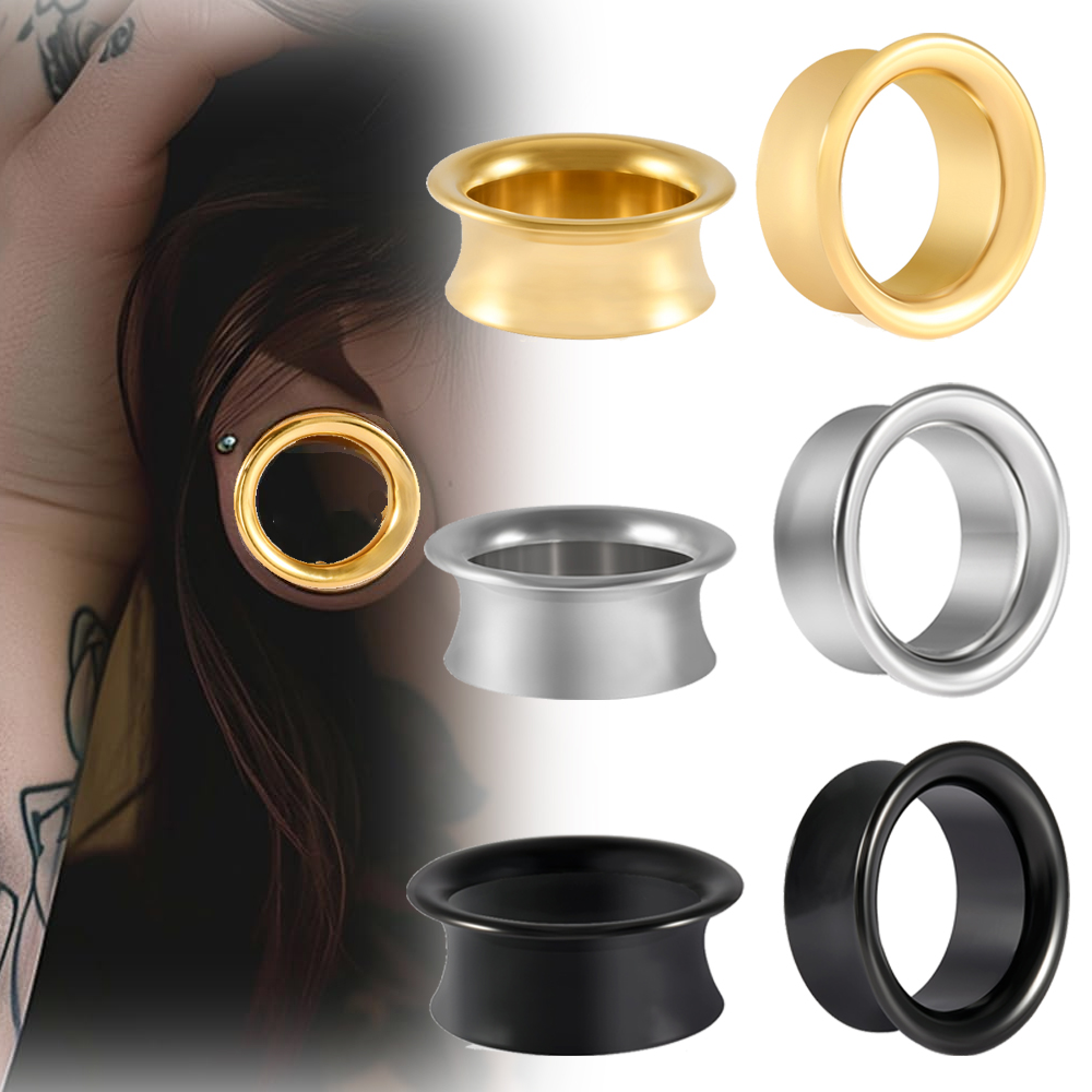Body Jewelry Threadless - الفولاذ المقاوم للصدأ الذهب الأسود الفضة