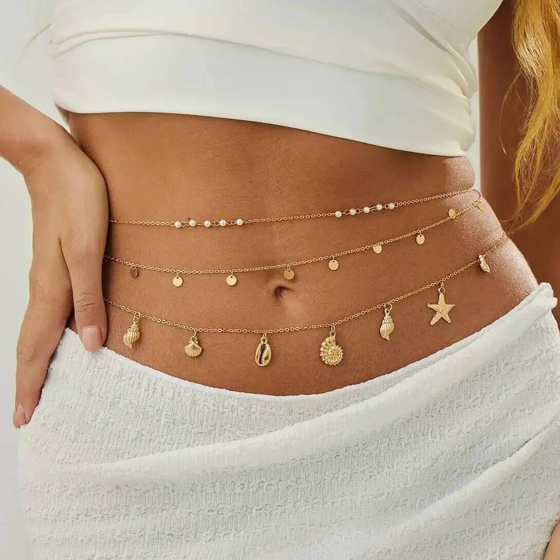 Body Jewelry For Sale - IngeSight.Z 3 قطعة/المجموعة بوهو نجم البحر