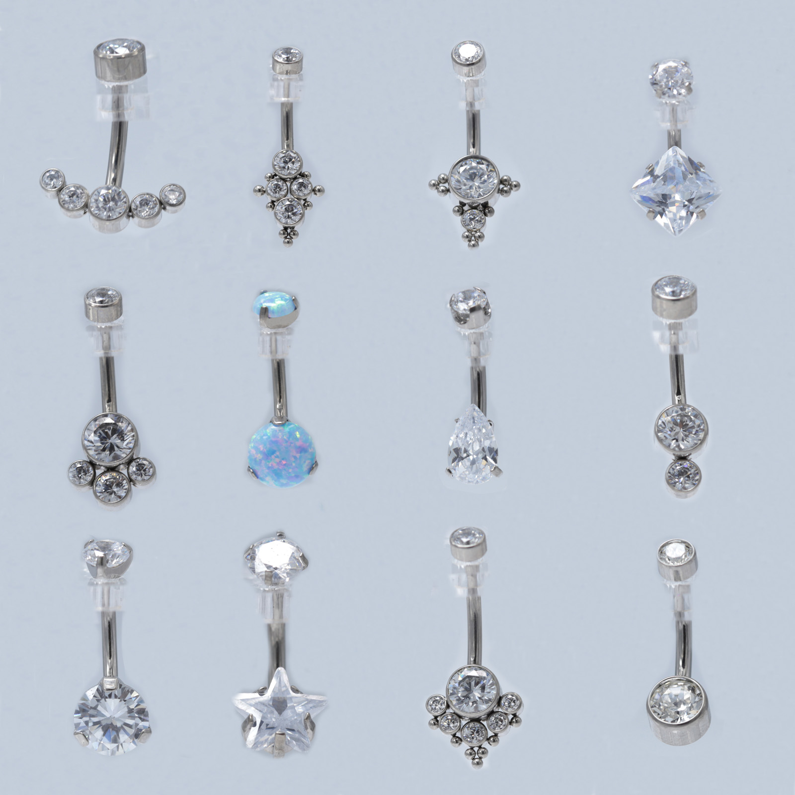 Body Jewelry Implant Grade Titanium - زرع الصف التيتانيوم زر البطن الدائري