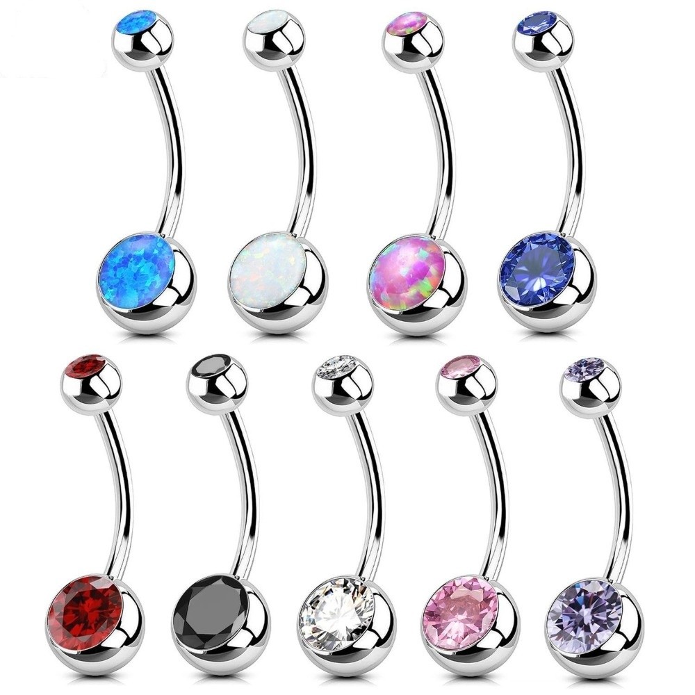 Body Jewelry Titanium - عالية الجودة مادة التيتانيوم حلقات زر