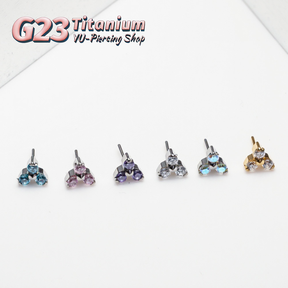 Body Jewelry Threadless - مجوهرات أذن من التيتانيوم ASTM F136،
