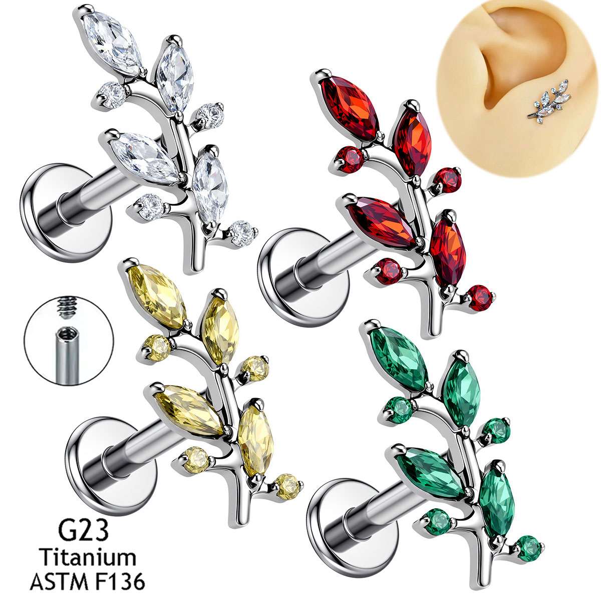 Body Jewelry Implant Grade Titanium - جديد: مجوهرات الجسم من التيتانيوم ASTM
