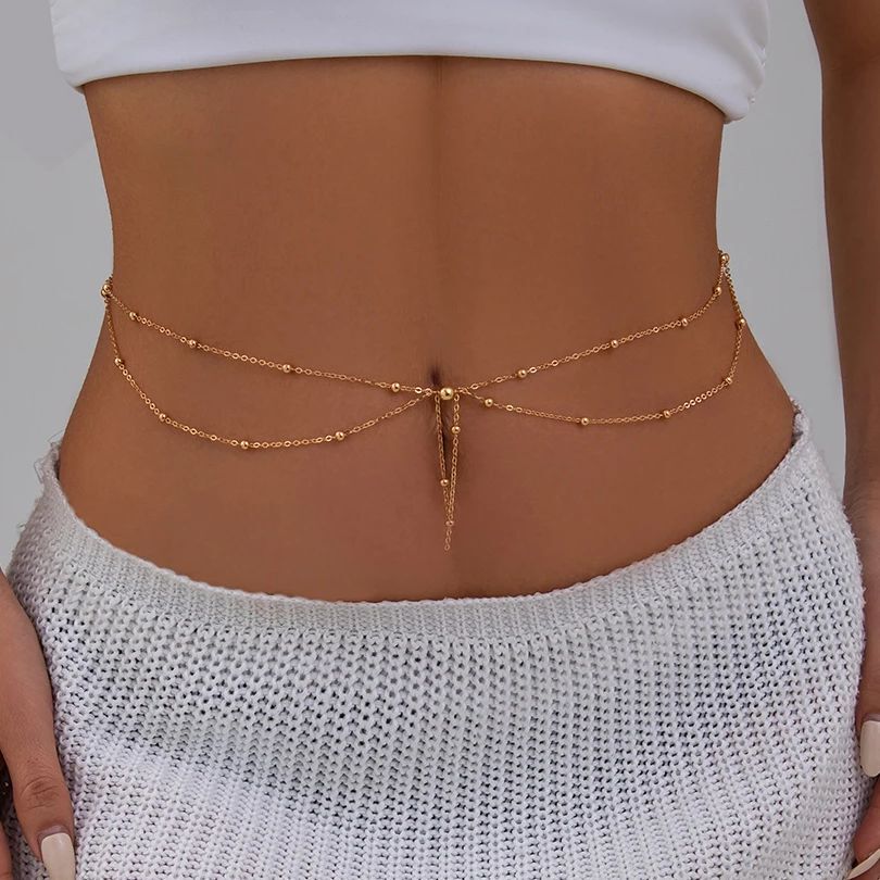 Body Jewelry For Sale - KunJoe متعدد الطبقات الذهب اللون رقيقة