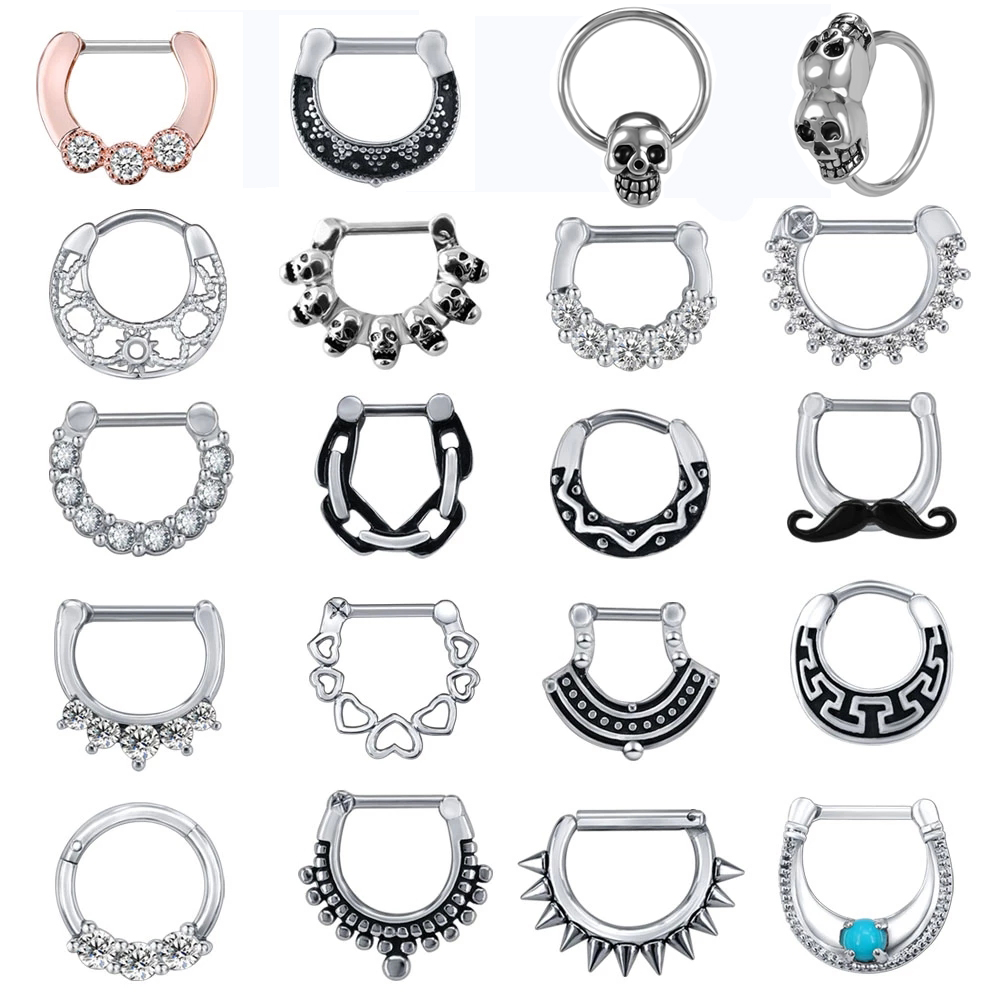 Zs Body Jewelry - ZS 16G الجراحية الصلب الهندي الأنف