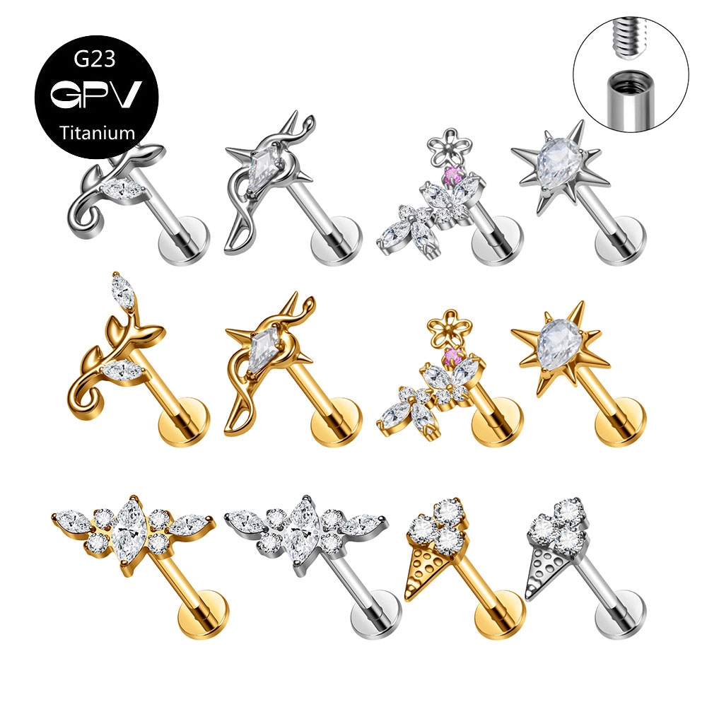 Body Jewelry Titanium - أقراط جديدة من التيتانيوم G23 F136