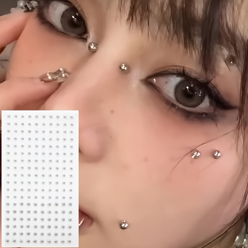 Body Jewelry Eyebrow - مجموعة من 4 قطع من الإكسسوارات