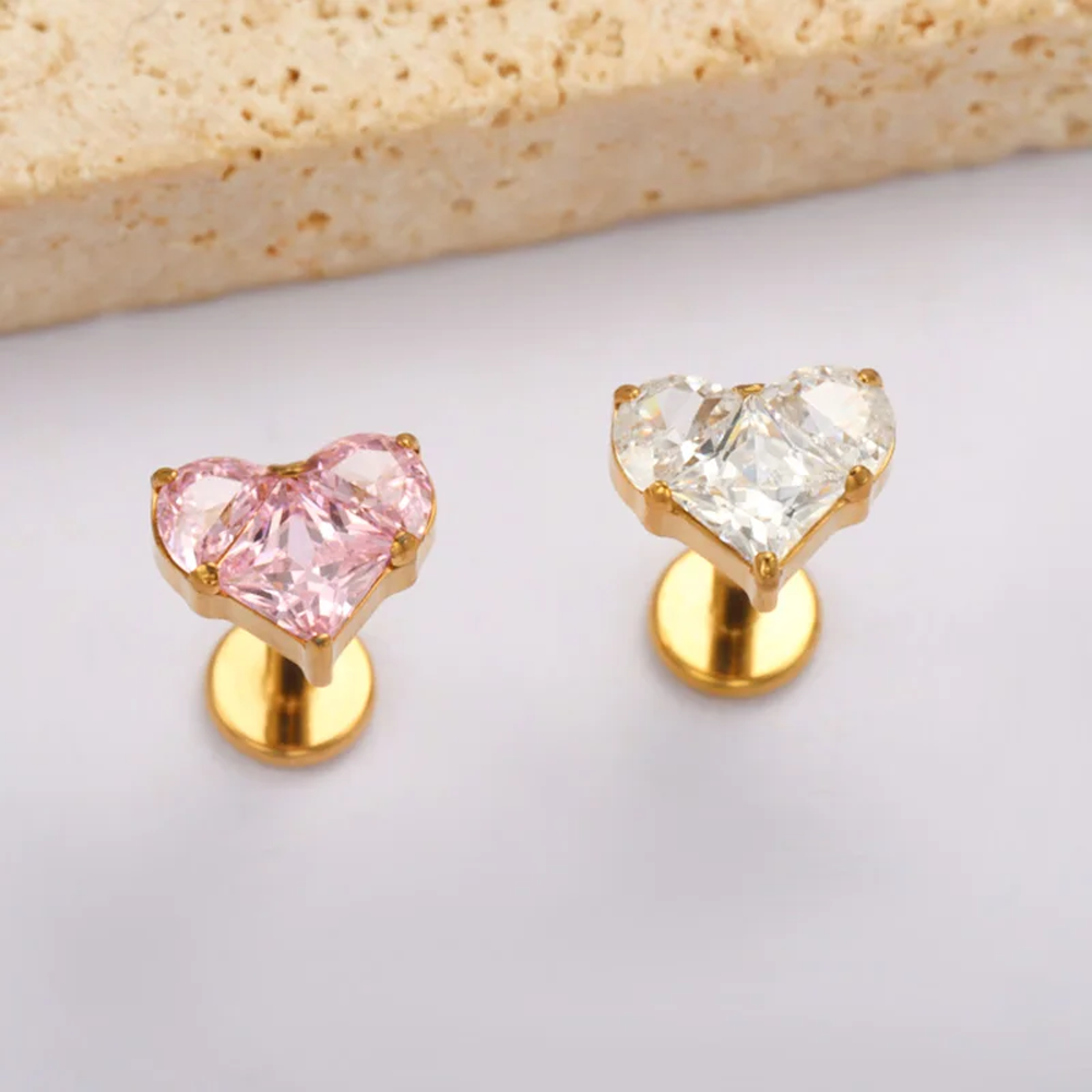 حلق أذن من سبيكة التيتانيوم AS - مراجعة Body Jewelry Implant Grade Titanium وسعره