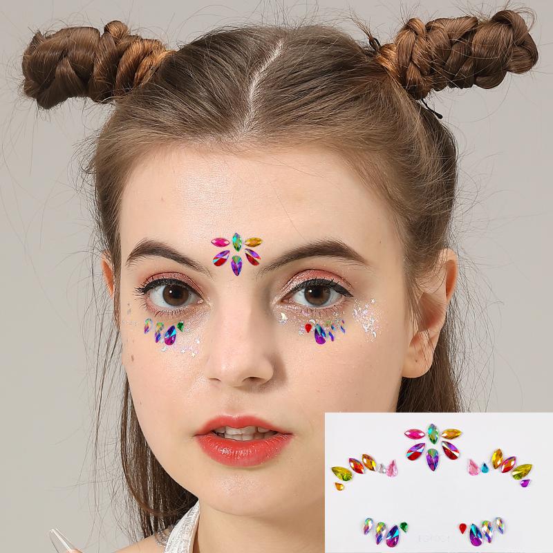 ملصقات كريستال ثلاثية الأبعاد  - مراجعة Body Jewelry Eyebrow وسعره