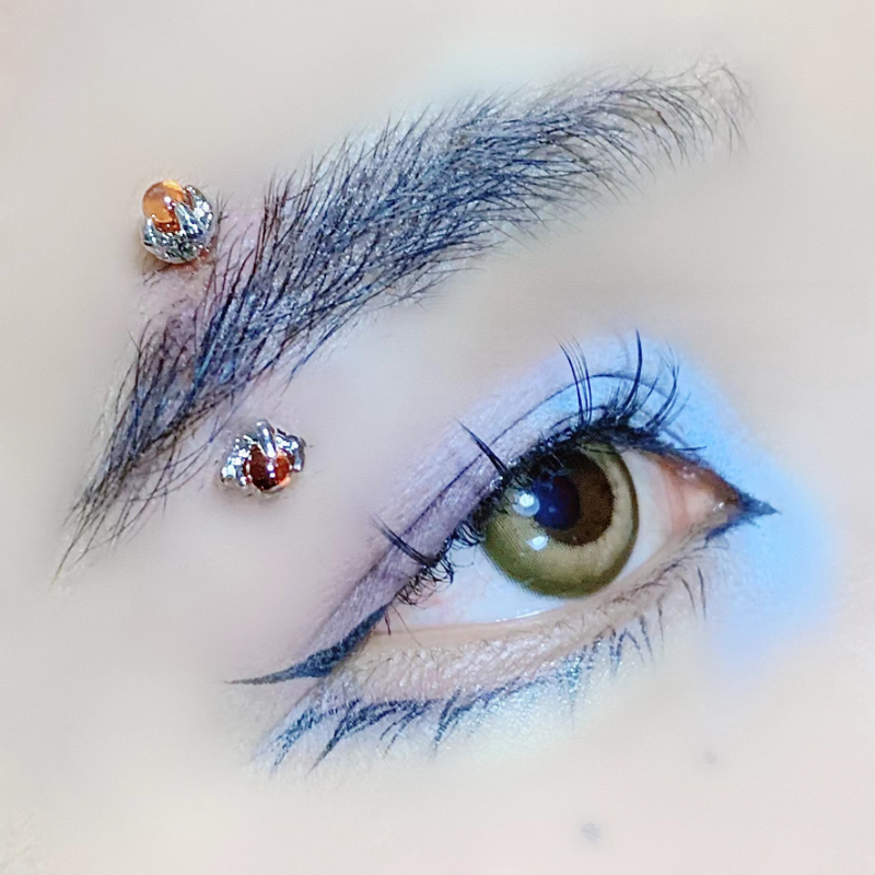 حلقة حواجب فريدة من الفولاذ ال - مراجعة Body Jewelry Eyebrow وسعره