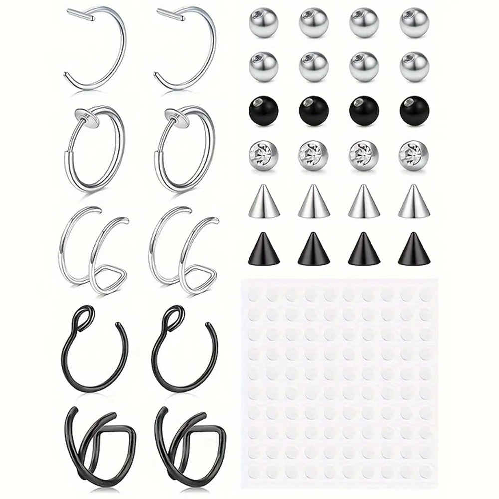 ثقوب مزيفة، حلقة شفاه مزيفة، ح - مراجعة Body Jewelry Eyebrow وسعره