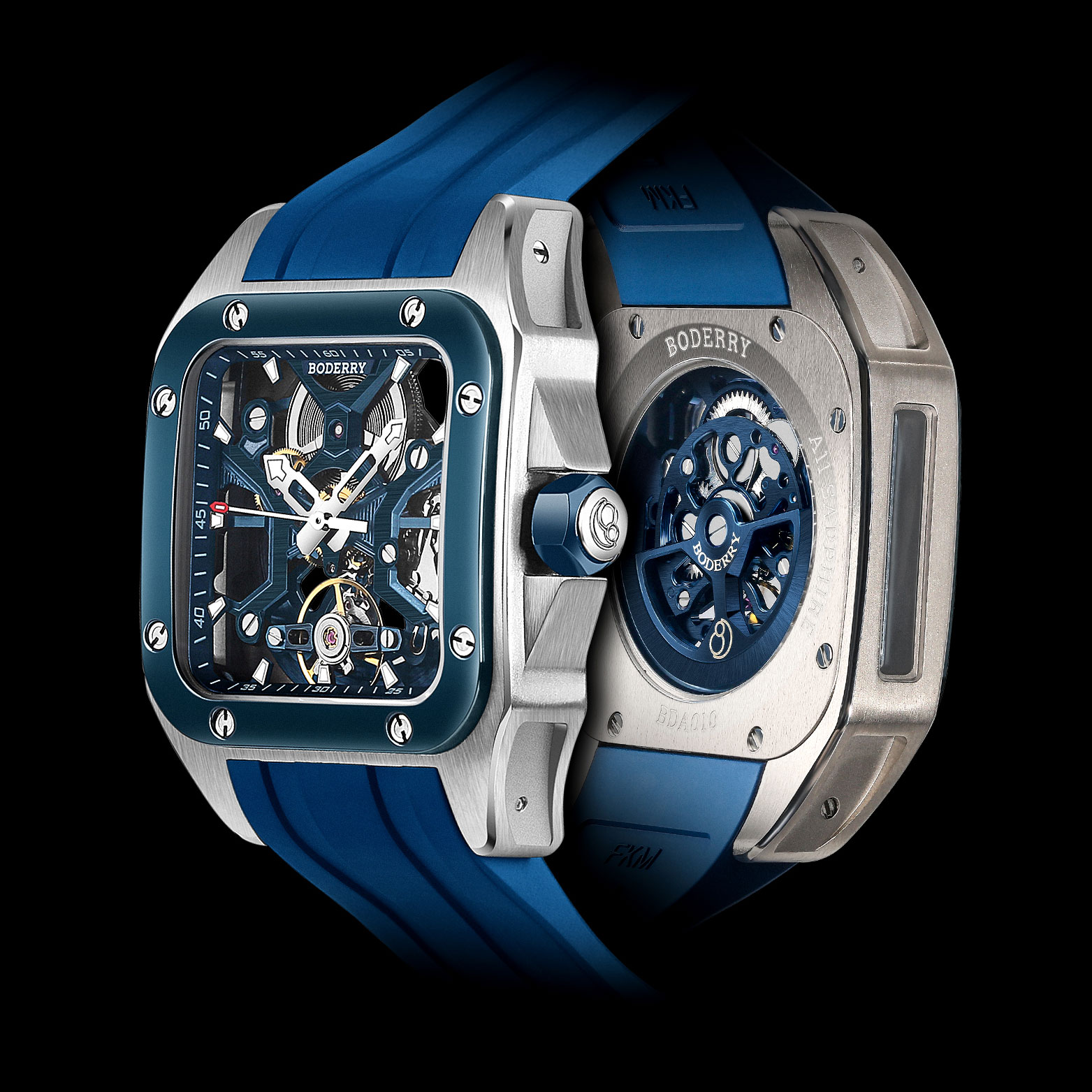 BODERRY الهيكل العظمي ساعات رج - مراجعة Body Jewelry Titanium وسعره