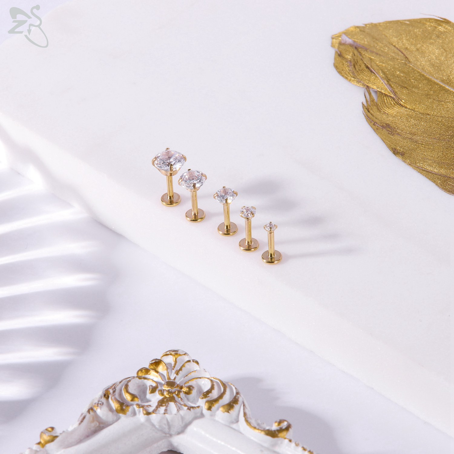 AOEDEJ 10 قطعة/الوحدة الذهب ال - مراجعة Zs Body Jewelry وسعره