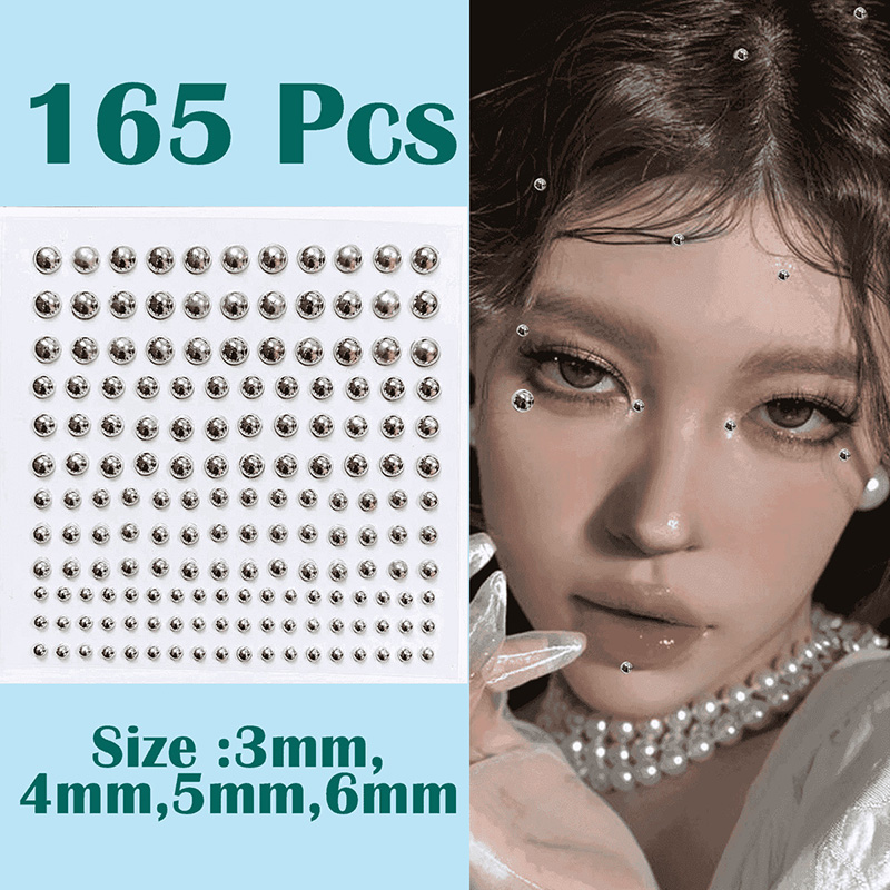3D الوجه عيون حزب ماكياج الوشم - مراجعة Body Jewelry Eyebrow وسعره
