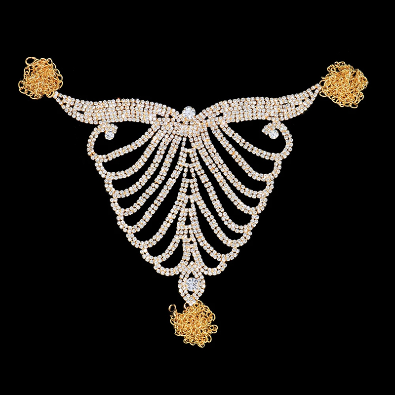 Stonefans-طقم ثونج وسلسلة خصر  - مراجعة Body Jewelry Wholesale وسعره