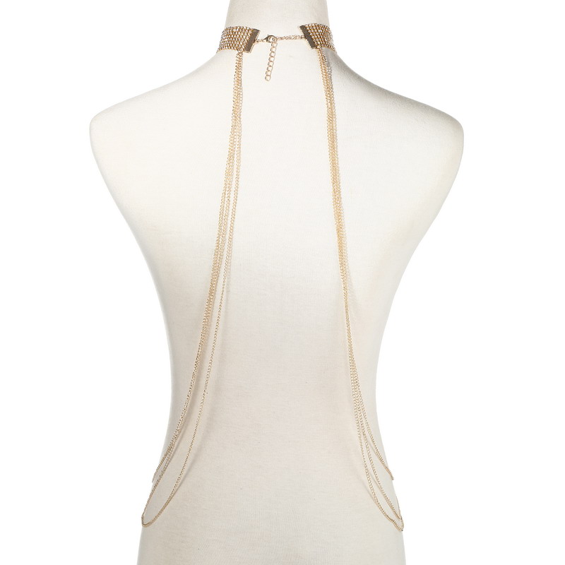 الذهب اللون الجسم سلسلة المرأة - مراجعة Body Jewelry Chest وسعره
