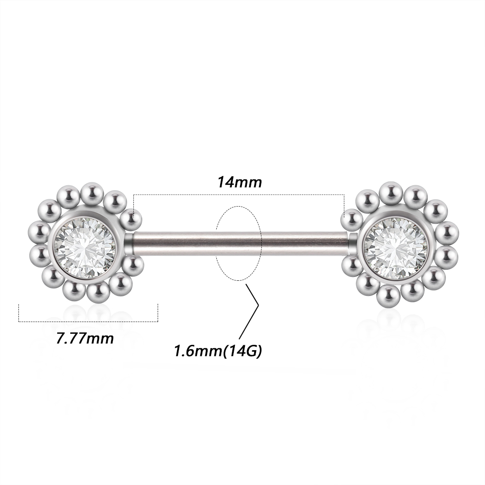 زوج 361L الجراحية الصلب Thread - مراجعة Body Jewelry Threadless وسعره