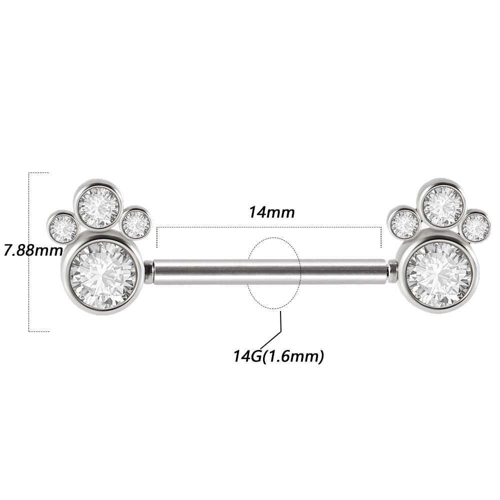 زوج 361L الجراحية الصلب Thread - مراجعة Body Jewelry Threadless وسعره