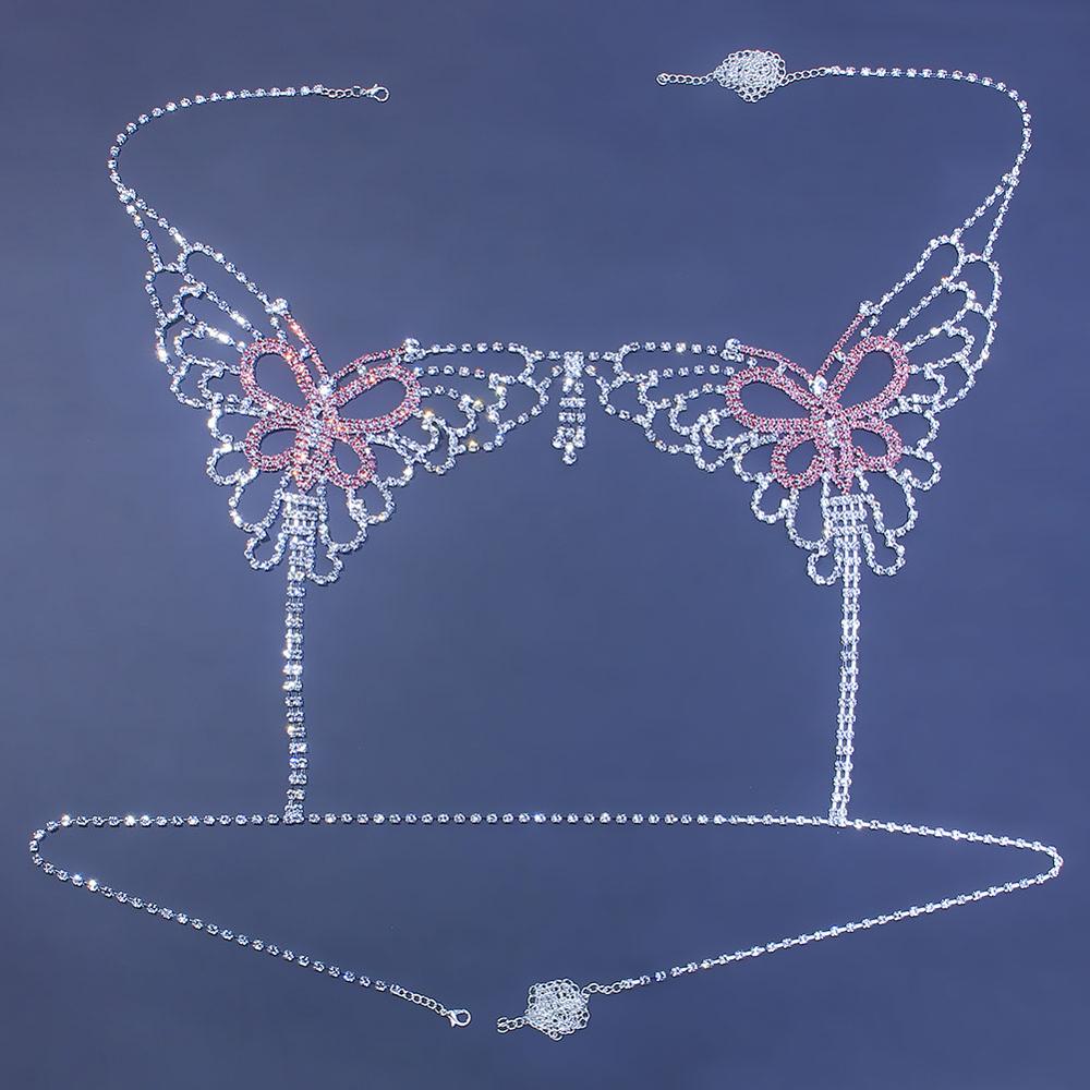 مثير فراشة ملونة من حجر الراين - مراجعة Body Jewelry For Sale وسعره