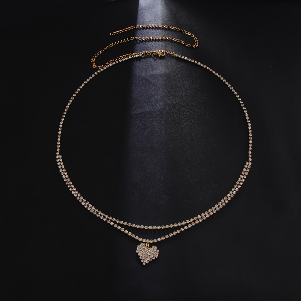 سلسلة خصر من حجر الراين مزدوجة - مراجعة Body Jewelry Chest وسعره