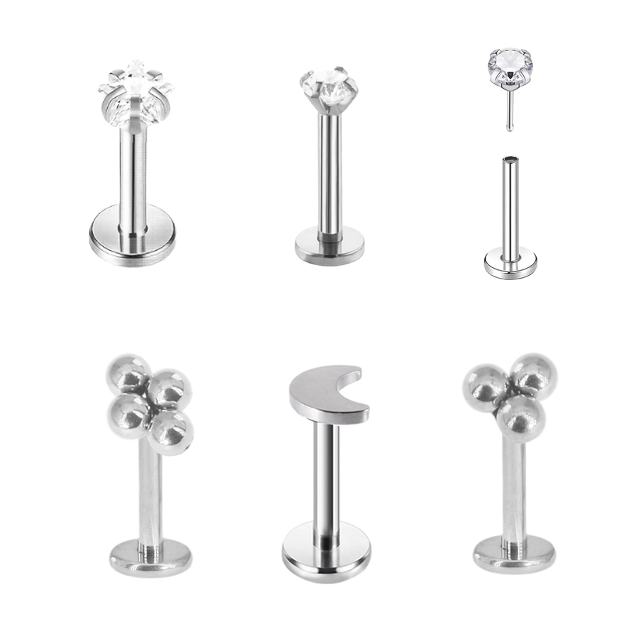 كرة عنقودية فولاذية جراحية ثقب - مراجعة Body Jewelry Threadless وسعره