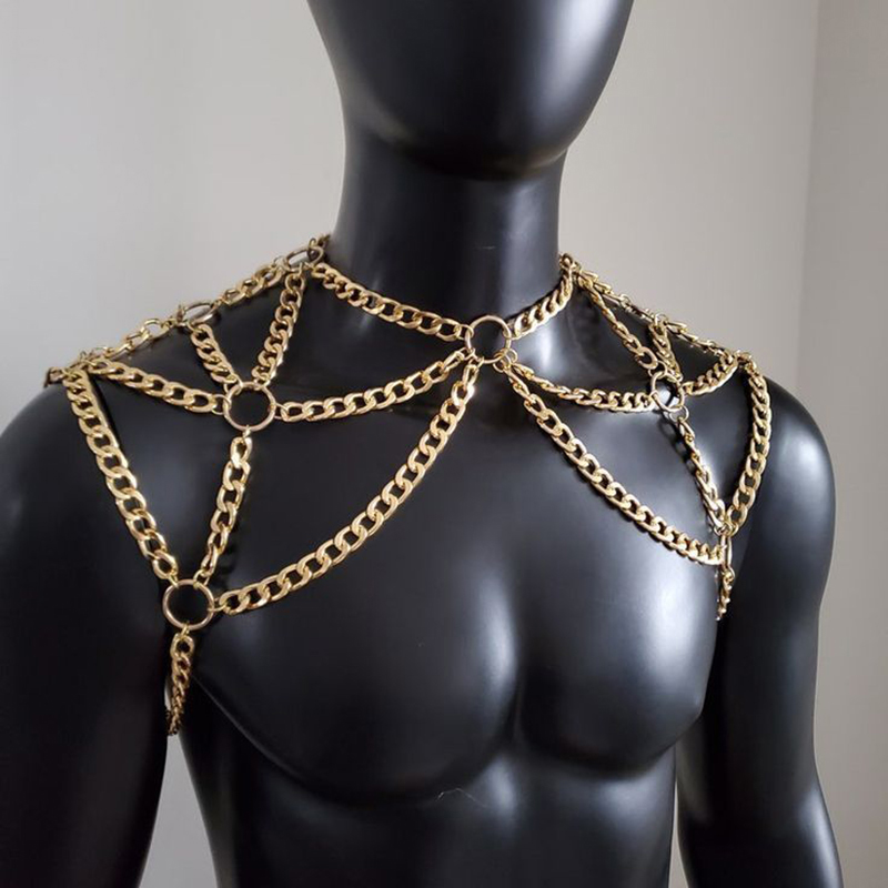 فاسق الرجال الكتف الجسم سلسلة  - مراجعة Body Jewelry For Men وسعره