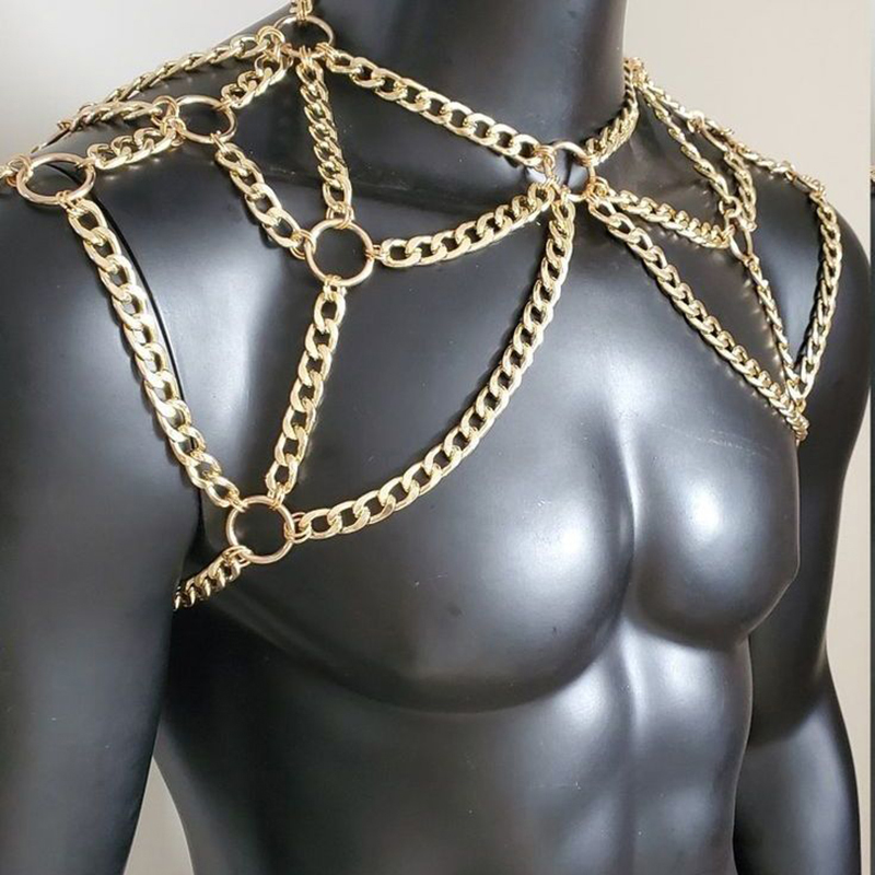 فاسق الرجال الكتف الجسم سلسلة  - مراجعة Body Jewelry For Men وسعره