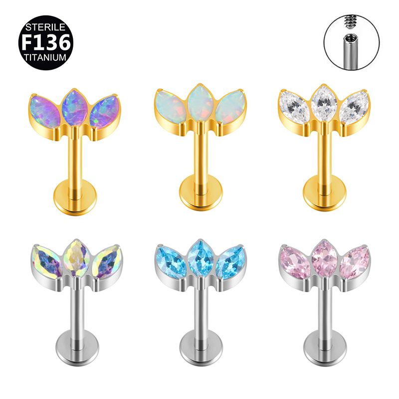 قطعة واحدة من أقراط لابريت بدو - مراجعة Body Jewelry Threadless وسعره