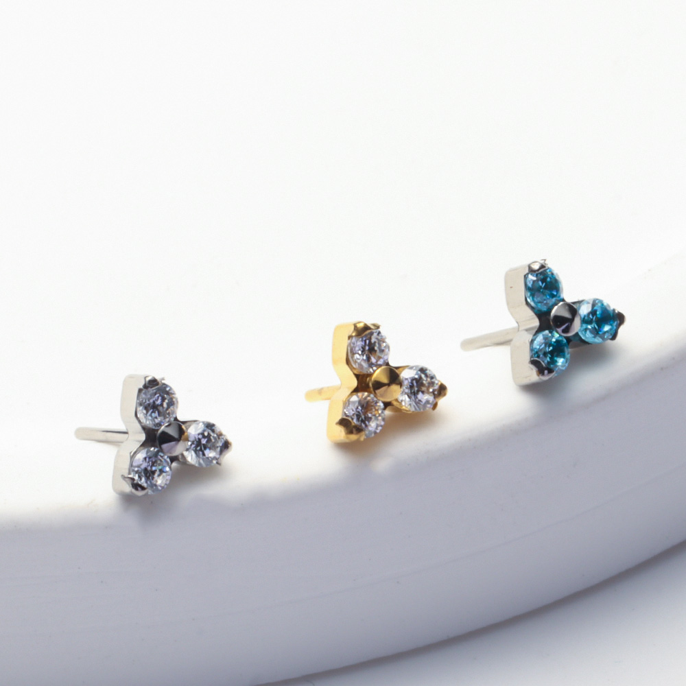 مجوهرات أذن من التيتانيوم ASTM - مراجعة Body Jewelry Threadless وسعره