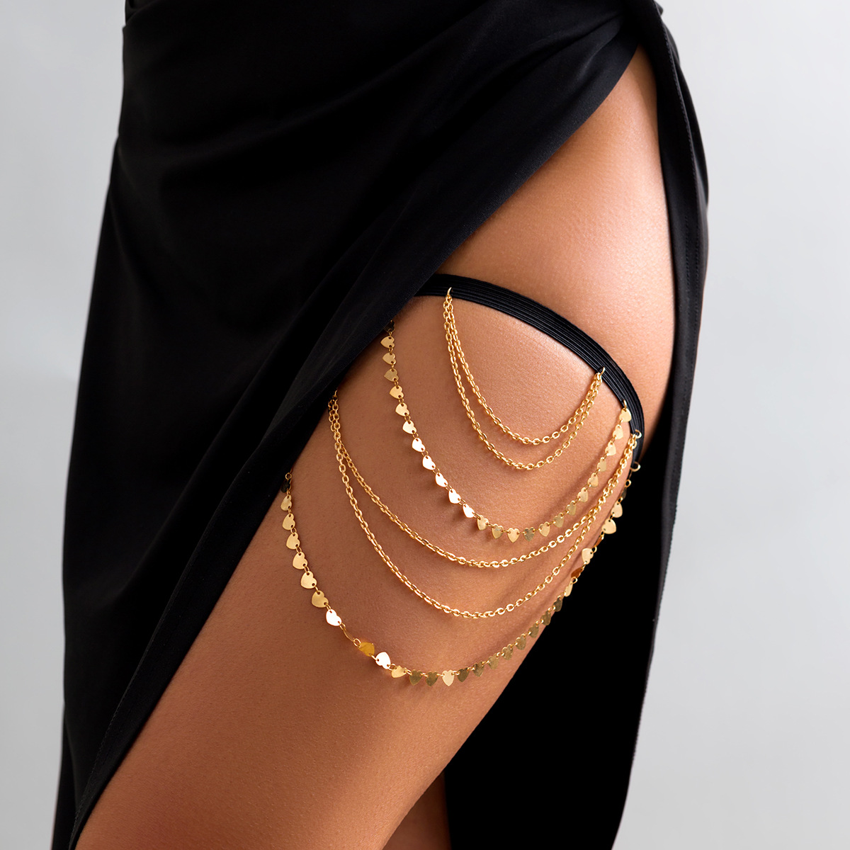 سلسلة فخذ متعددة الطبقات بتصمي - مراجعة Body Jewelry For Sale وسعره
