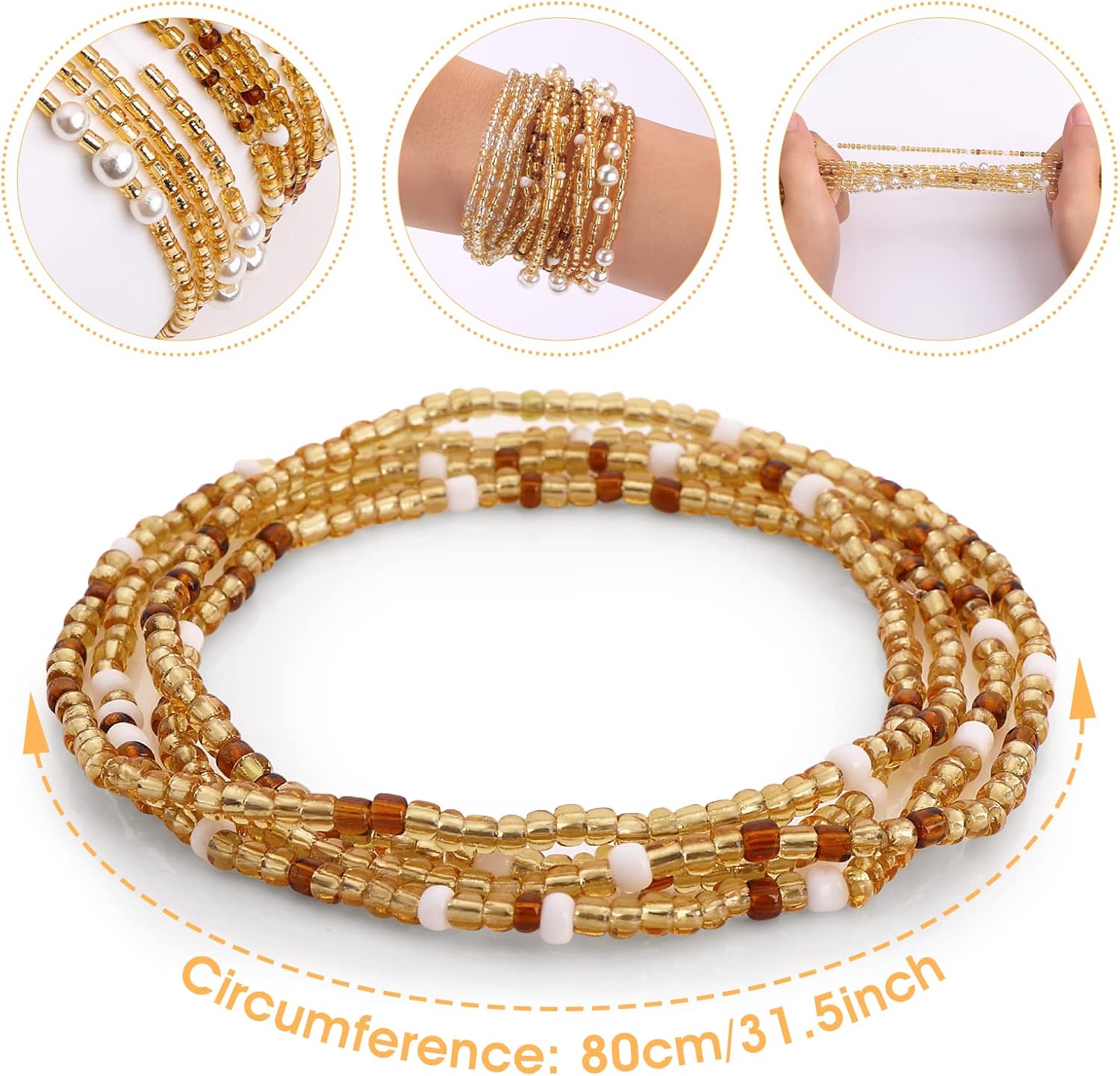 خرز الخصر للنساء، سلاسل البطن  - مراجعة Qualiti Body Jewelry وسعره