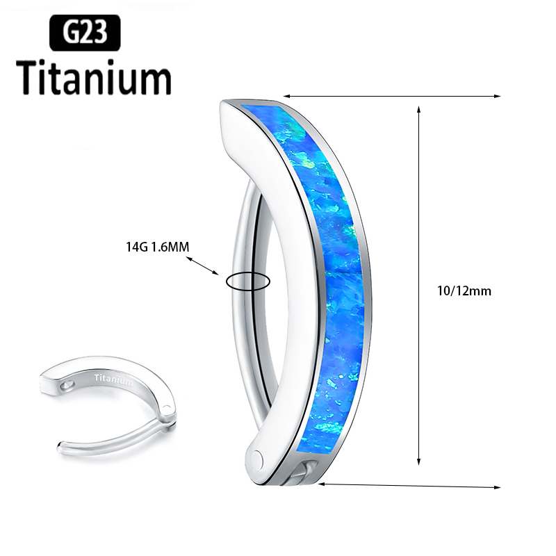 1 قطعة 14 جرام زرع الصف G23 ال - مراجعة Body Jewelry Implant Grade Titanium وسعره