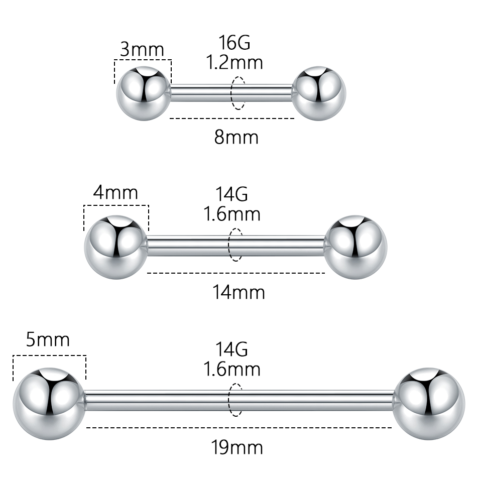 5/10 قطعة G23 التيتانيوم Threa - مراجعة Body Jewelry Threadless وسعره