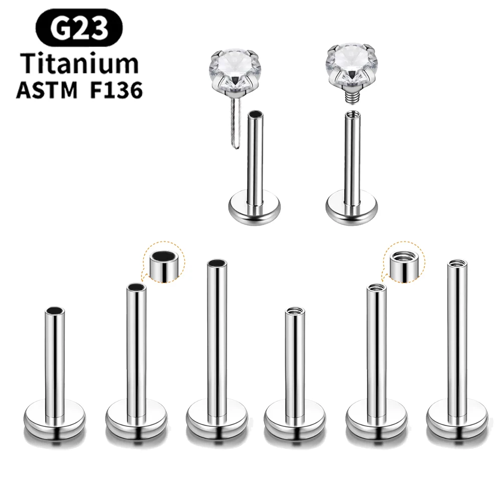 الجملة قاعدة خيوط ASTM F136 مج - مراجعة Body Jewelry Threadless وسعره