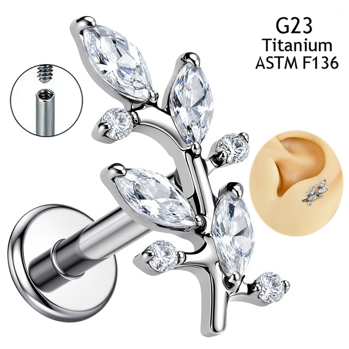 جديد: مجوهرات الجسم من التيتان - مراجعة Body Jewelry Implant Grade Titanium وسعره
