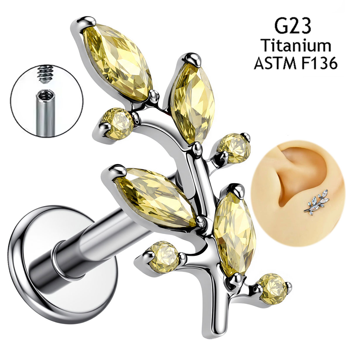 جديد: مجوهرات الجسم من التيتان - مراجعة Body Jewelry Implant Grade Titanium وسعره