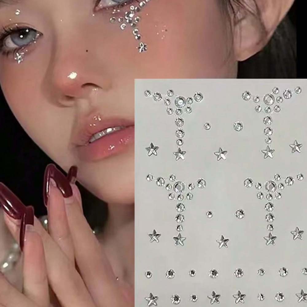 الوجه والجسم ملصقات الحجر الكر - مراجعة Body Jewelry Eyebrow وسعره