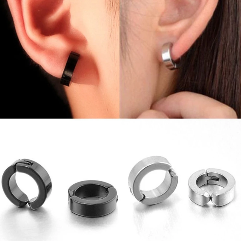 1/6 أزواج لا ثقب الأقراط التيت - مراجعة Body Jewelry Titanium وسعره