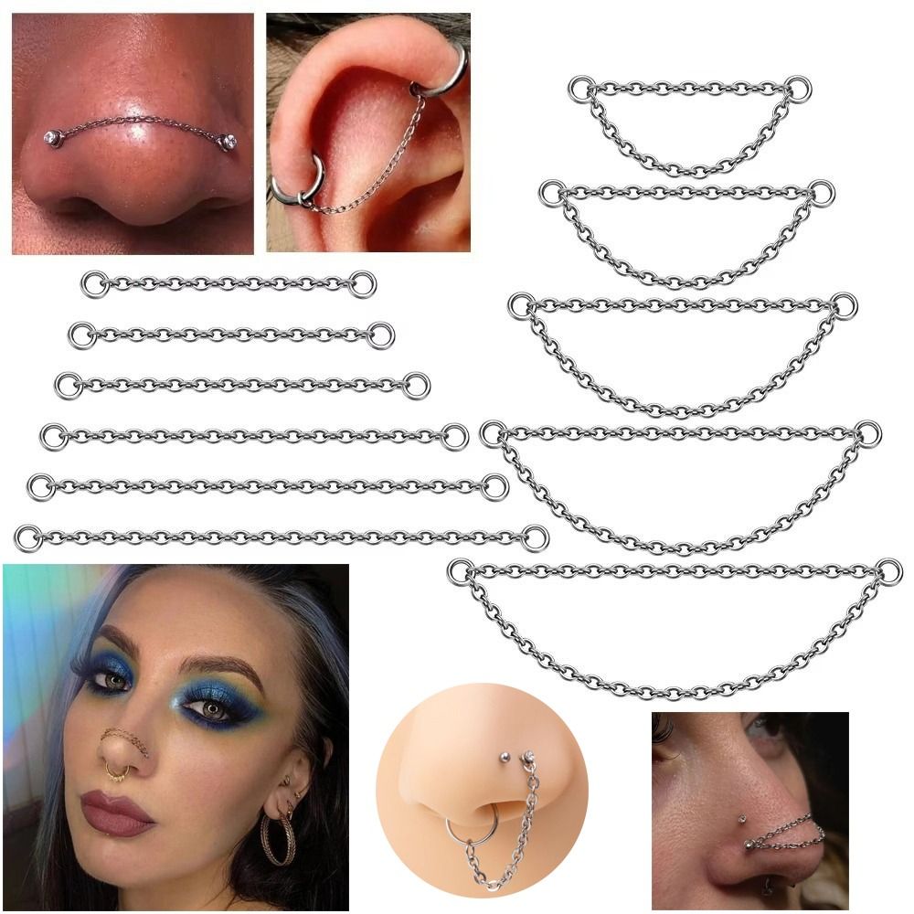 سلسلة أنف من التيتانيوم بتصميم - مراجعة Body Jewelry Titanium وسعره