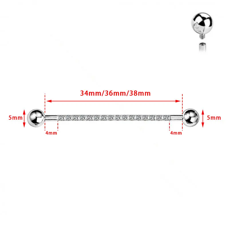 F136 زرع الصف التيتانيوم 14G خ - مراجعة Body Jewelry Implant Grade Titanium وسعره