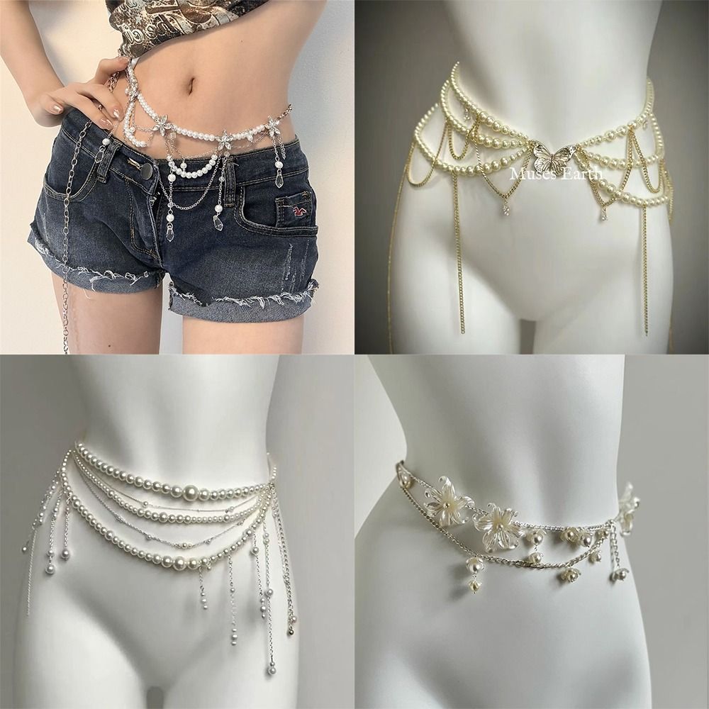أزياء أنيقة لؤلؤة الخصر سلاسل  - مراجعة Qualiti Body Jewelry وسعره