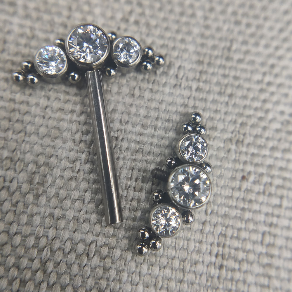 14G زرع الصف التيتانيوم ASTM F - مراجعة Body Jewelry Implant Grade Titanium وسعره