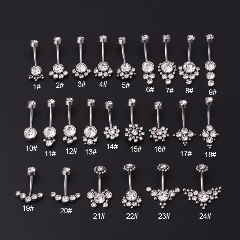 حلقات سرة البطن الذهبية من الز - مراجعة Body Jewelry Titanium وسعره