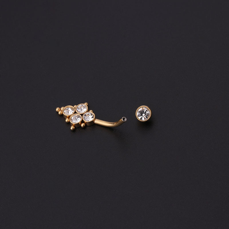 حلقات سرة البطن الذهبية من الز - مراجعة Body Jewelry Titanium وسعره
