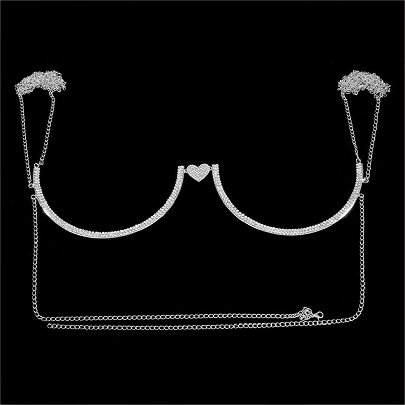 Stonefans القلب حجر الراين الص - مراجعة Body Jewelry Chest وسعره