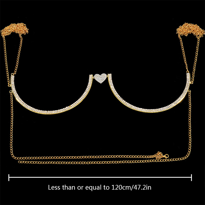 Stonefans القلب حجر الراين الص - مراجعة Body Jewelry Chest وسعره
